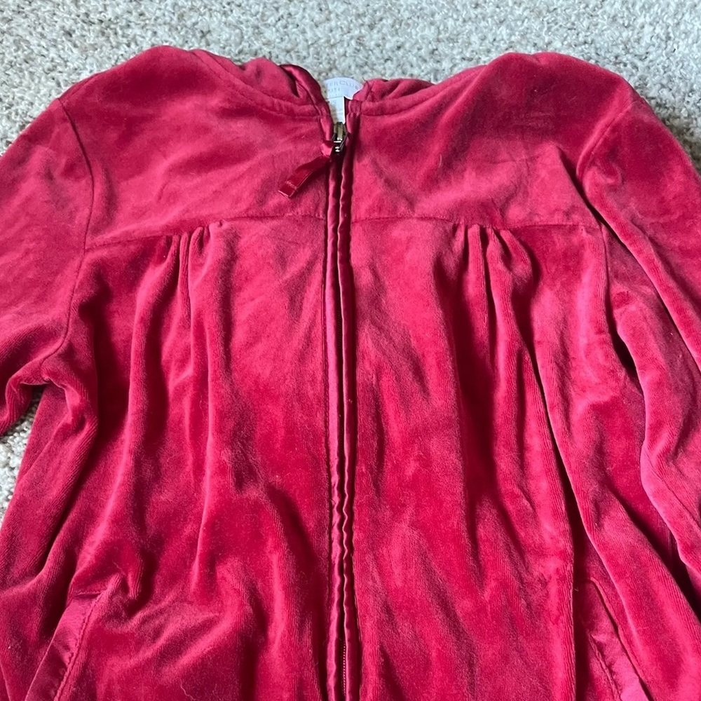 Red silk jacket 
Size xs in women’s